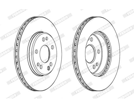 Brake Disc PREMIER DDF181 Ferodo, Image 2