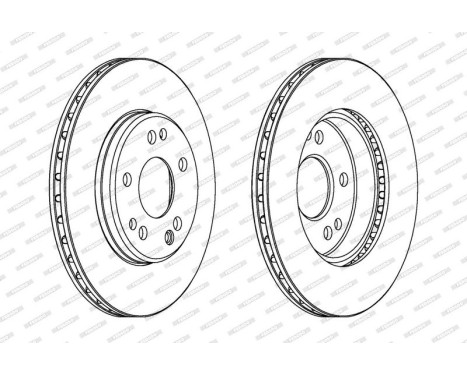 Brake Disc PREMIER DDF181 Ferodo, Image 2