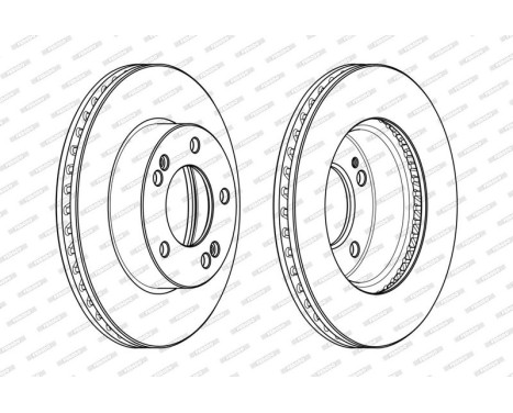 Brake Disc PREMIER DDF1810C Ferodo