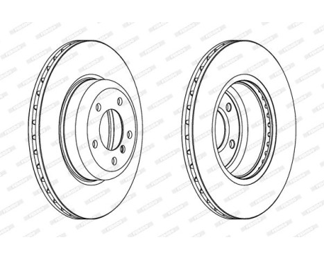 Brake Disc PREMIER DDF1811C-1 Ferodo, Image 2