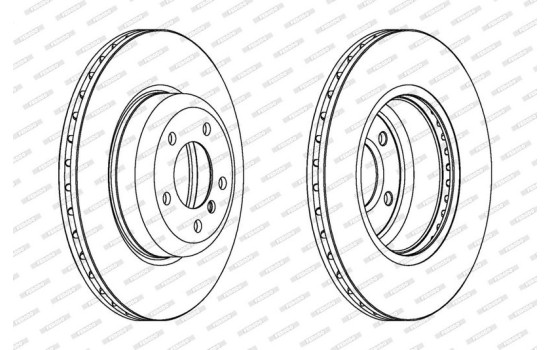Brake Disc PREMIER DDF1811C-1 Ferodo, Image 2