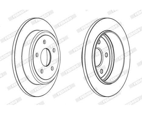 Brake Disc PREMIER DDF1813C Ferodo