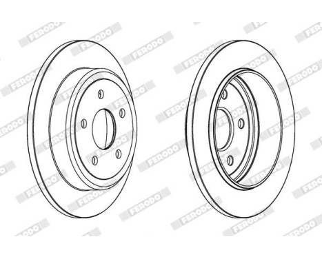Brake Disc PREMIER DDF1813C Ferodo