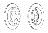 Brake Disc PREMIER DDF1813C Ferodo