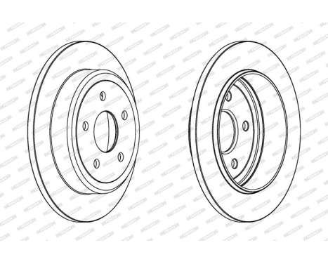 Brake Disc PREMIER DDF1813C Ferodo