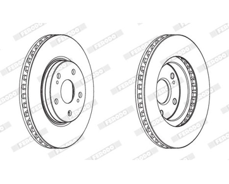 Brake Disc PREMIER DDF1814C Ferodo