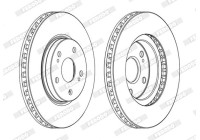 Brake Disc PREMIER DDF1814C Ferodo