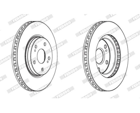 Brake Disc PREMIER DDF1814C Ferodo, Image 2