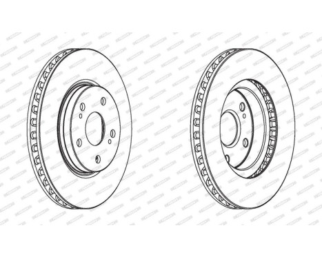 Brake Disc PREMIER DDF1814C Ferodo