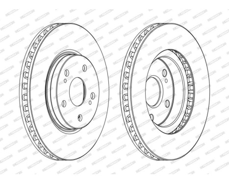 Brake Disc PREMIER DDF1814C Ferodo, Image 2