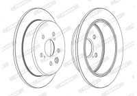 Brake Disc PREMIER DDF1815C Ferodo