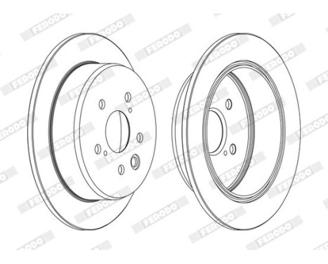 Brake Disc PREMIER DDF1815C Ferodo