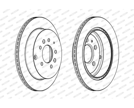 Brake Disc PREMIER DDF1819C Ferodo, Image 2