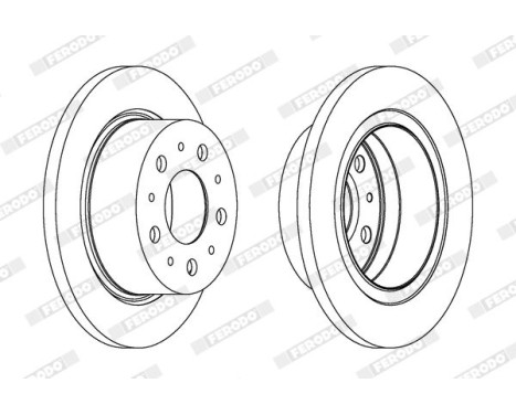 Brake Disc PREMIER DDF1823-1 Ferodo, Image 2