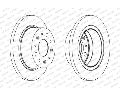 Brake Disc PREMIER DDF1823-1 Ferodo, Image 2