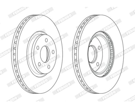Brake Disc PREMIER DDF1835C-1 Ferodo, Image 2