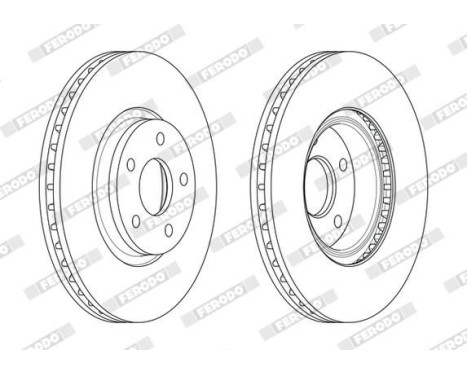 Brake Disc PREMIER DDF1835C-1 Ferodo, Image 2