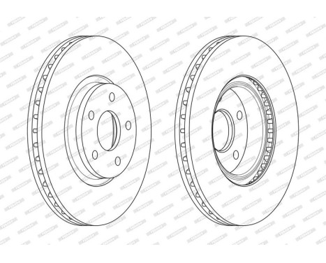 Brake Disc PREMIER DDF1835C-1 Ferodo, Image 2