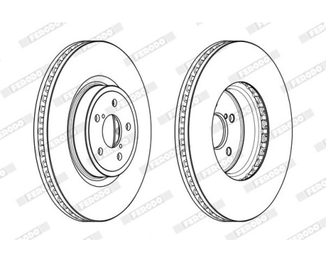 Brake Disc PREMIER DDF1841C-1 Ferodo