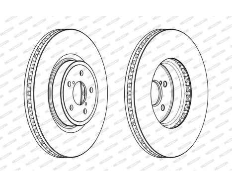 Brake Disc PREMIER DDF1841C-1 Ferodo