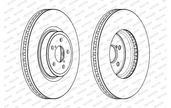 Brake Disc PREMIER DDF1841C-1 Ferodo
