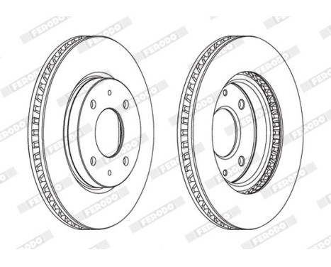 Brake Disc PREMIER DDF1845 Ferodo, Image 2