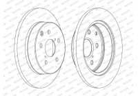 Brake Disc PREMIER DDF1846C Ferodo