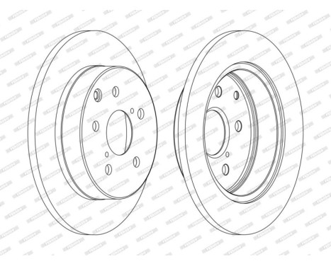 Brake Disc PREMIER DDF1846C Ferodo