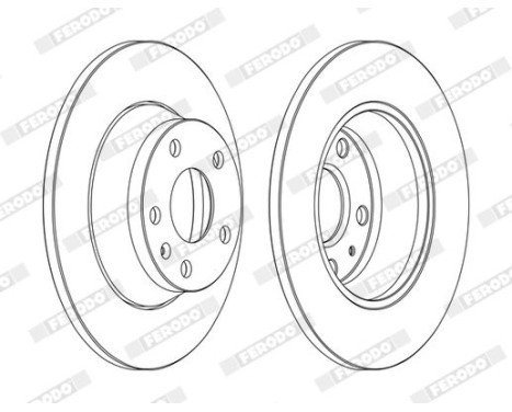 Brake Disc PREMIER DDF1848C Ferodo