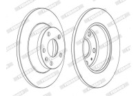 Brake Disc PREMIER DDF1848C Ferodo
