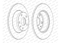 Brake Disc PREMIER DDF1848C Ferodo
