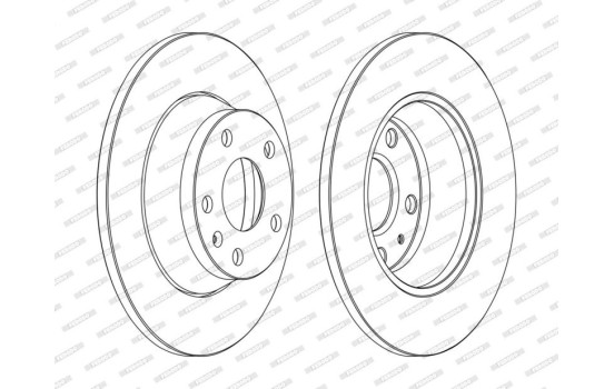 Brake Disc PREMIER DDF1848C Ferodo