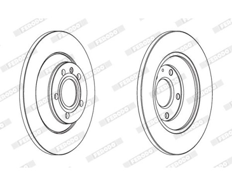 Brake Disc PREMIER DDF1850C Ferodo, Image 2