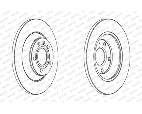 Brake Disc PREMIER DDF1850C Ferodo, Image 2