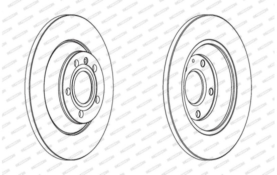 Brake Disc PREMIER DDF1850C Ferodo, Image 2