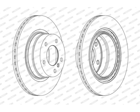 Brake Disc PREMIER DDF1851C Ferodo, Image 2