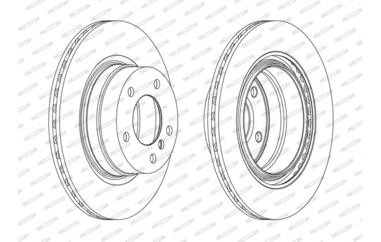 Brake Disc PREMIER DDF1851C Ferodo, Image 2