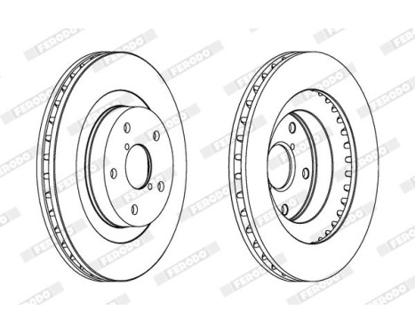 Brake Disc PREMIER DDF1857 Ferodo, Image 2