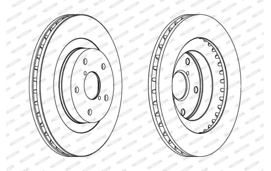 Brake Disc PREMIER DDF1857 Ferodo, Image 2