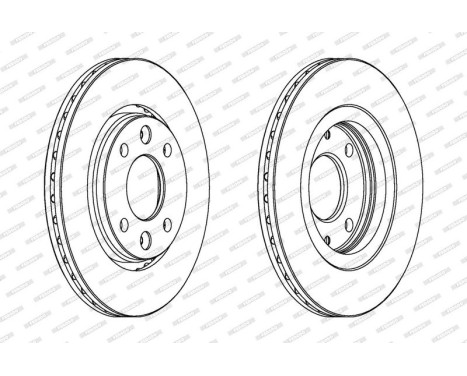Brake Disc PREMIER DDF186 Ferodo, Image 2