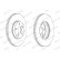 Brake Disc PREMIER DDF1865C Ferodo, Thumbnail 2