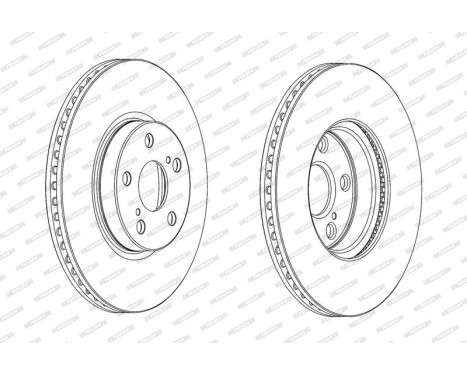 Brake Disc PREMIER DDF1865C Ferodo, Image 2