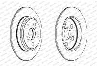 Brake Disc PREMIER DDF1866 Ferodo