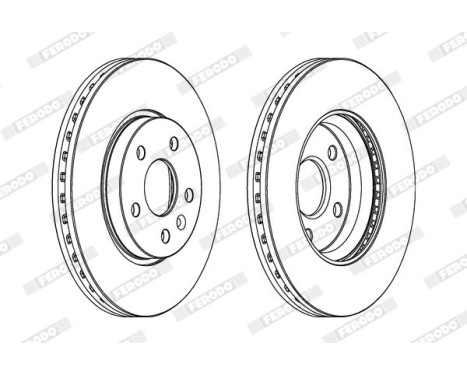 Brake Disc PREMIER DDF1869C Ferodo