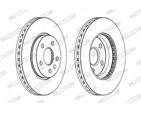 Brake Disc PREMIER DDF1869C Ferodo