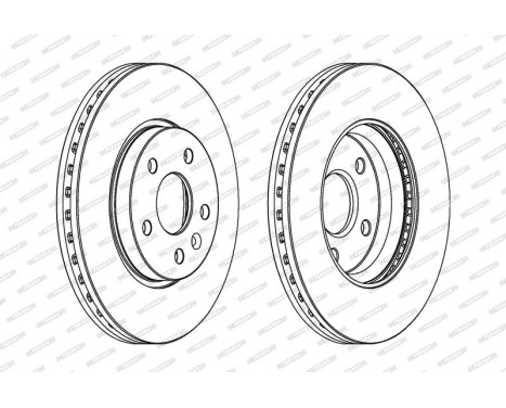 Brake Disc PREMIER DDF1869C Ferodo