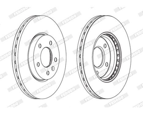 Brake Disc PREMIER DDF1870 Ferodo, Image 2