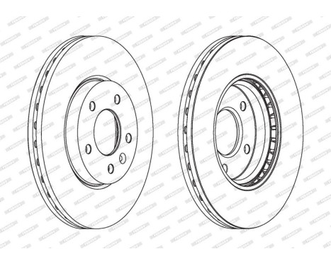 Brake Disc PREMIER DDF1870 Ferodo, Image 2