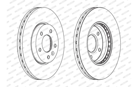 Brake Disc PREMIER DDF1870 Ferodo, Image 2