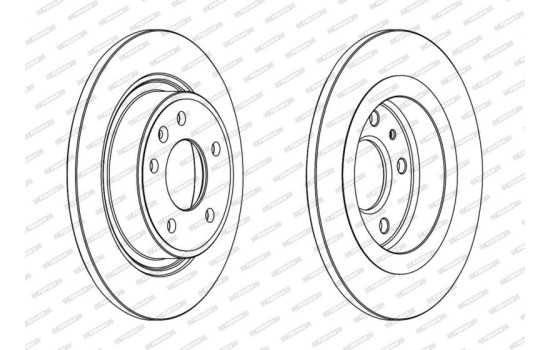 Brake Disc PREMIER DDF1871C Ferodo